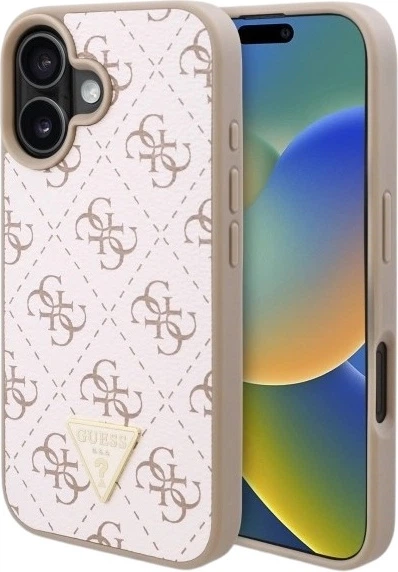 Панель Guess New 4G Triangle для Apple iPhone 16 Plus White (GUHCP16MPG4GPH) - зображення 1