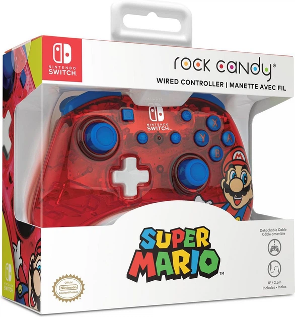Kontroler PDP Rock Candy Switch Wired Controller Mario (500-181-EU-MAR) - obraz 9