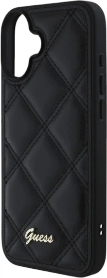 Панель Guess Quilted Metal Logo для Apple iPhone 16 Plus Black (GUHCP16MPSQSQSK) - зображення 6