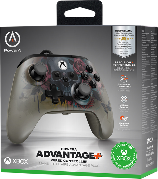 Kontroler PowerA Advantage Plus Wired Controller for Xbox Series X|S Bloom & Gloom (XBGP0471-01) - obraz 9