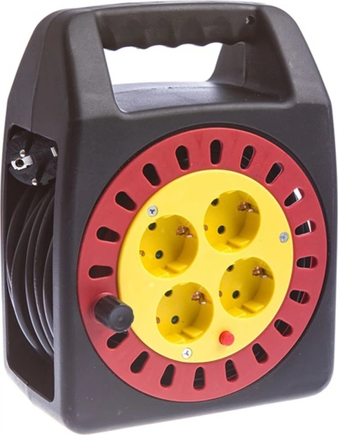 Подовжувач на котушці OKKO на 4 розетки 15 м (0088/51313464) - зображення 1