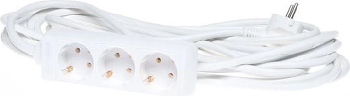 Подовжувач OKKO 3 розетки 10 м Білий (0009/51313110) - зображення 1