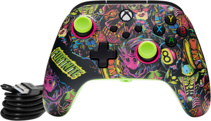 Kontroler PowerA Advantage Wired Controller Fortnite Glow (XBGP0438-01) - obraz 7