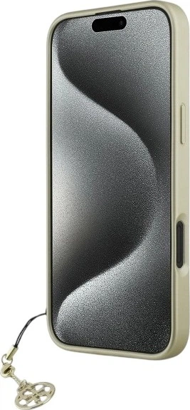 Etui Guess 4G Charms Collection do Apple iPhone 16 Brown (GUHCP16SGF4GBR) - obraz 5