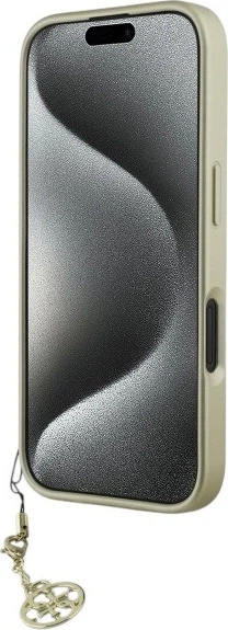 Etui Guess 4G Charms Collection do Apple iPhone 16 Black (GUHCP16SGF4GGR) - obraz 5