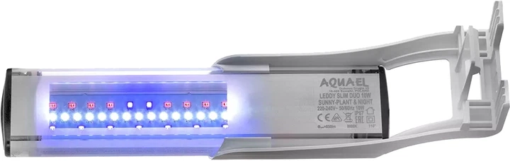 Lampa LED Aquael Leddy Slim Duo Sunny Plant&Night 10W Biała (5905546330626) - obraz 4