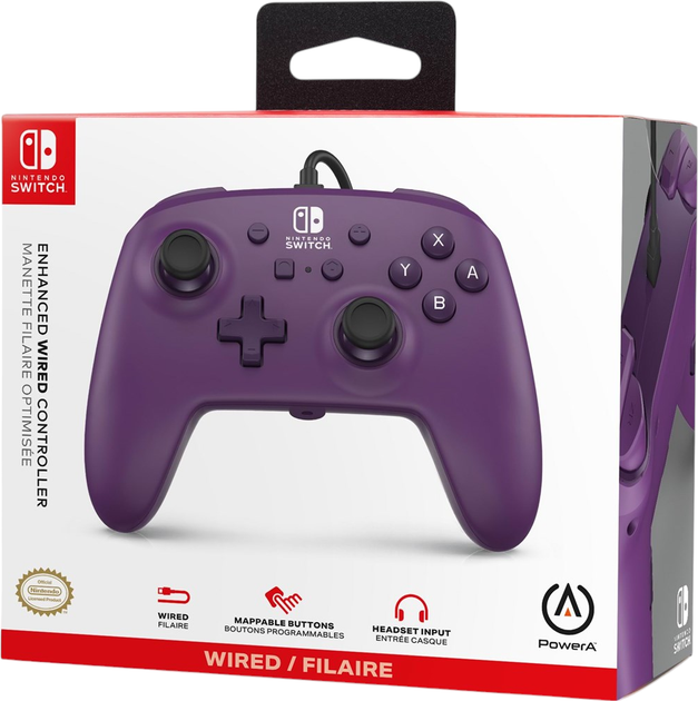 Kontroler PowerA Enhanced Wired Controller for Nintendo Switch Galaxy Purple (NSGP0496-01) - obraz 8