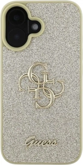 Etui Guess Fixed Glitter Big 4G do Apple iPhone 16 Gold (GUHCP16SHG4SGD) - obraz 2