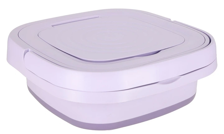 Пральна машина автоматична туристична KIK міні складна переносна 8L фіолетова KX3744_1 - зображення 2