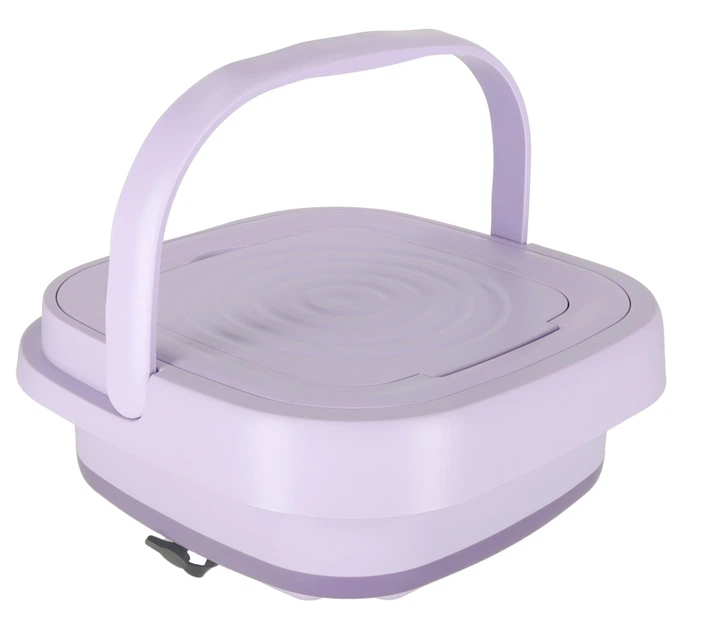 Пральна машина автоматична туристична KIK міні складна переносна 8L фіолетова KX3744_1 - зображення 3