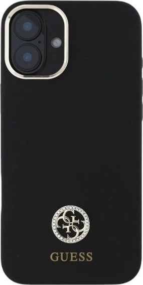 Панель Guess Silicone Logo Strass 4G для Apple iPhone 16 Black (GUHCP16SM4DGPK) - зображення 2