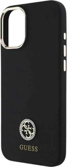 Панель Guess Silicone Logo Strass 4G для Apple iPhone 16 Black (GUHCP16SM4DGPK) - зображення 6