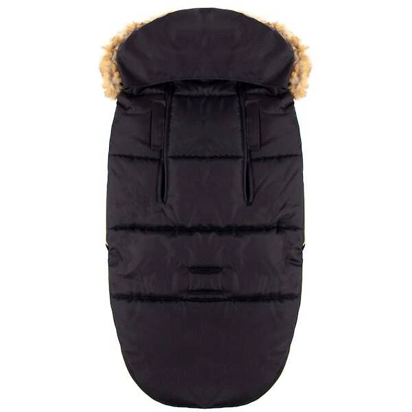 Конверт Springos SB0019 4 в 1 з хутром для коляски санок гондоли 90 см Золотий чорний (5907719410371) - зображення 3