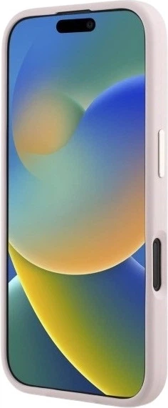 Панель Guess Silicone Logo Strass 4G для Apple iPhone 16 Light Pink (GUHCP16SM4DGPP) - зображення 5