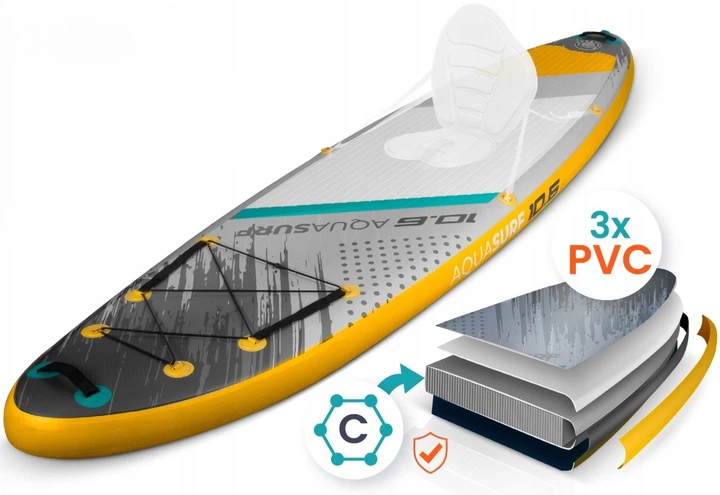 Надувна дошка SUP Neo-Sport Aquasurf 320 x 84 x 15 см 170205 (5903890629946) - зображення 2