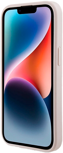 Etui plecki Guess 4G Metal Gold Logo do Apple iPhone 13/14/15 Pink (3666339171780) - obraz 5