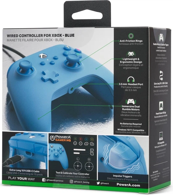 Kontroler PowerA Wired Controller for Xbox Series X|S Blue (1519367-01) - obraz 10