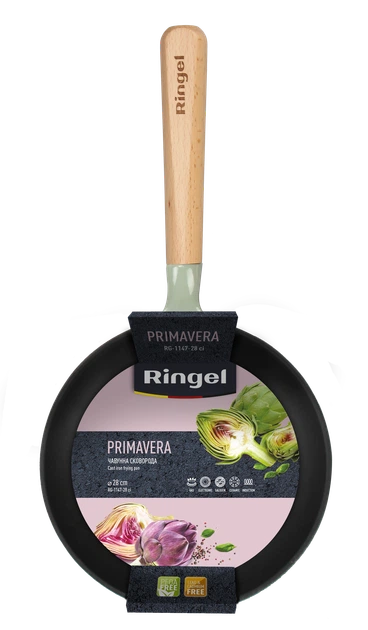 Сковорода чавунна Ringel PrimaVERA 28 см RG-1147-28 CI - изображение 4