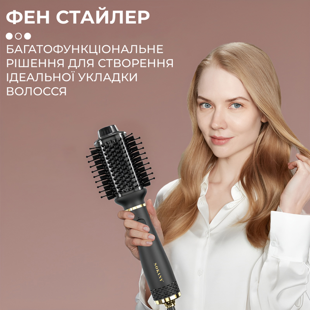 Фен-щітка для волосся з холодним обдувом, чорний(SK1922)(Sokany) - Фото 4 Фен-щітка для волосся з холодним обдувом, чорний(SK1922)(Sokany) - изображение 4