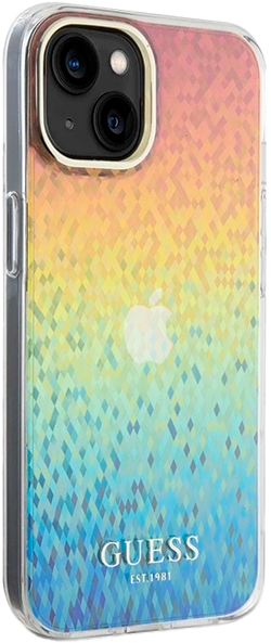 Etui Guess IML Faceted Mirror Disco Iridescent do Apple iPhone 13/14/15 Multicolor (3666339172312) - obraz 4