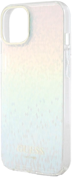 Etui Guess IML Faceted Mirror Disco Iridescent do Apple iPhone 13/14/15 Multicolor (3666339172312) - obraz 5