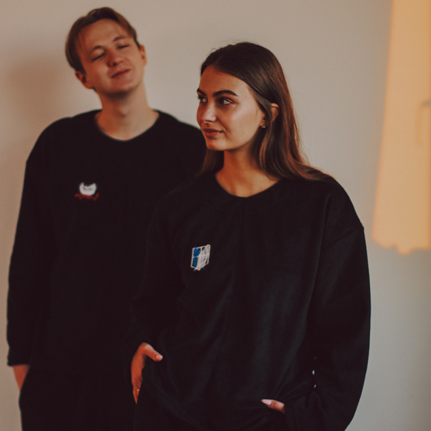 Мужская флисовая теплая пижама чёрная oversize + патч "Берсерк" Selerity pn01bbb чорний S/M (999992) - Фото 7 Мужская флисовая теплая пижама чёрная oversize + патч "Берсерк" Selerity pn01bbb чорний S/M (999992) - изображение 7