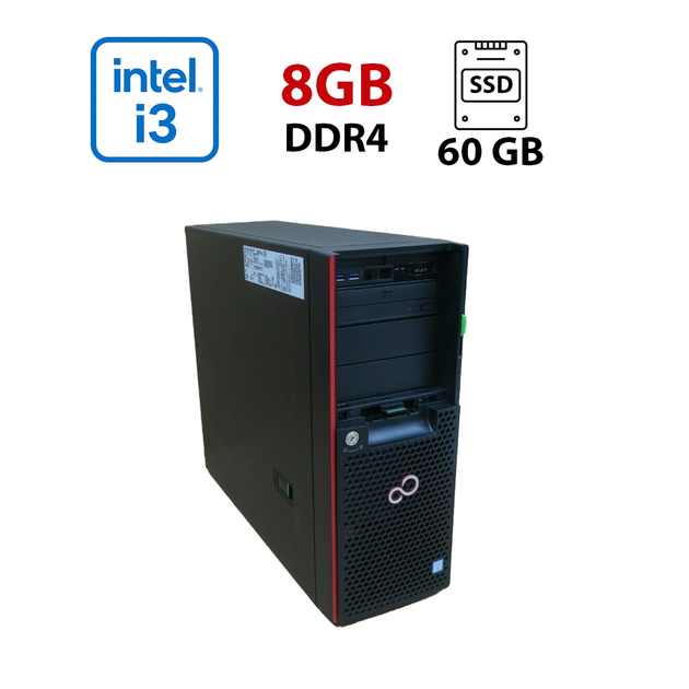 Сервер Fujitsu PRIMERGY TX1330 M2 Full Tower / Intel Core i3-6100 (2 (4) ядра по 3.7 GHz) / 8 GB DDR4 / 60 GB SSD / Matrox G200e ServerEngines б/у - Фото 1 Сервер Fujitsu PRIMERGY TX1330 M2 Full Tower / Intel Core i3-6100 (2 (4) ядра по 3.7 GHz) / 8 GB DDR4 / 60 GB SSD / Matrox G200e ServerEngines б/у - изображение 1