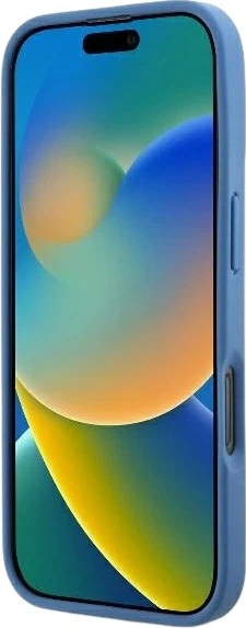 Панель Guess Leather Metal Logo Strass Crossbody для Apple iPhone 16 Pro Max Blue (GUHCP16XP4TDSCPB) - зображення 5