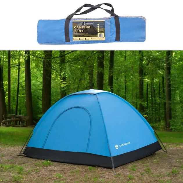 Namiot kempingowy Springos 200 x 150 cm PT007 Niebieski (5903021938725) - obraz 16