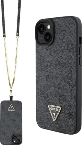 Панель Guess Crossbody 4G Metal Logo для Apple iPhone 15 Plus/14 Plus Black (GUHCP15MP4TDSCPK) - зображення 1