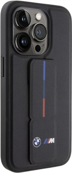 Etui BMW Grip Hot Stamp do Apple iPhone 15 Pro Black (BMHCP15L22GSLK) - obraz 4