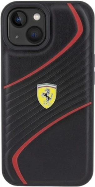 Etui Ferrari Twist Metal Logo do Apple iPhone 15/14/13 Black (FEHCP15SPTWK) - obraz 3