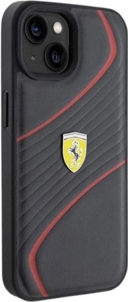 Etui Ferrari Twist Metal Logo do Apple iPhone 15/14/13 Black (FEHCP15SPTWK) - obraz 4