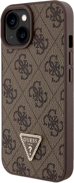 Etui plecki Guess Crossbody 4G Metal Logo do Apple iPhone 13/14/15 Brown (3666339146900) - obraz 2