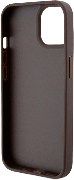 Etui plecki Guess Crossbody 4G Metal Logo do Apple iPhone 13/14/15 Brown (3666339146900) - obraz 6