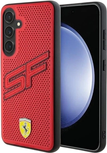 Etui Ferrari Big SF Perforated do Samsung Galaxy S24 Plus Red (FEHCS24MPINR) - obraz 1