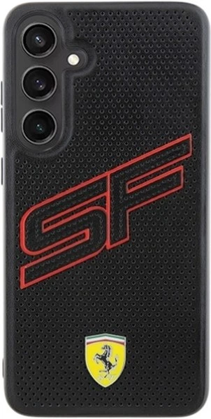 Etui Ferrari Big SF Perforated do Samsung Galaxy S24 Plus Black (FEHCS24MPINK) - obraz 3
