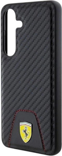 Etui Ferrari Carbon Stitched Bottom do Samsung Galaxy S24 Black (FEHCS24SN3PUK) - obraz 6