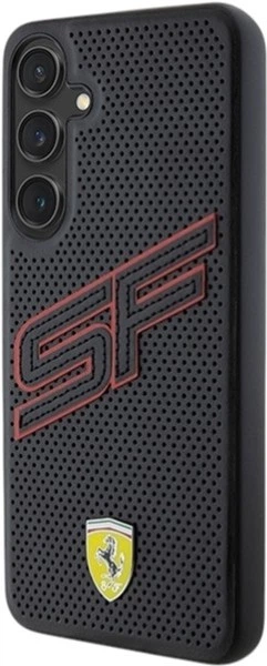 Etui Ferrari Big SF Perforated do Samsung Galaxy S24 Black (FEHCS24SPINK) - obraz 2