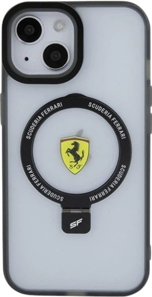 Панель Ferrari Ring Stand 2023 Collection MagSafe для Apple iPhone 15 Plus/14 Plus Black (FEHMP15MUSCAK) - зображення 3