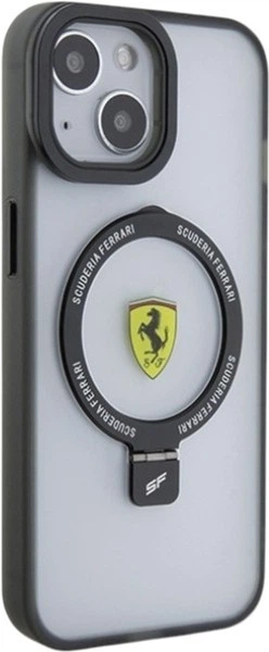Etui Ferrari Ring Stand 2023 Collection MagSafe do Apple iPhone 15/14/13 Black (FEHMP15SUSCAK) - obraz 4