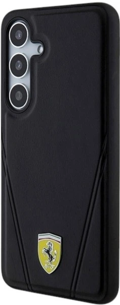 Etui Ferrari Hot Stamp V Lines MagSafe do Samsung Galaxy S24 Black (FEHMS24SP3BAK) - obraz 2