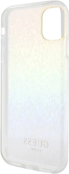 Etui Guess IML Faceted Mirror Disco Iridescent do Apple iPhone 11/Xr Multicolor (GUHCN61HDECMI) - obraz 7