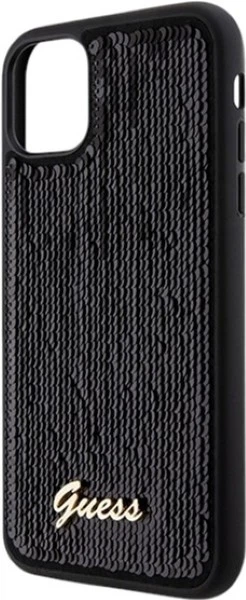 Etui Guess Sequin Script Metal do Apple iPhone 11/Xr Black (GUHCN61PSFDGSK) - obraz 6