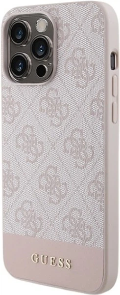 Etui Guess 4G Stripe Collection do Apple iPhone 14 Pro Pink (GUHCP14LG4GLPI) - obraz 2