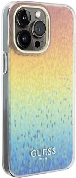 Панель Guess IML Faceted Mirror Disco Iridescent для Apple iPhone 13 Pro Max Multicolor (GUHCP13XHDECMI) - зображення 4