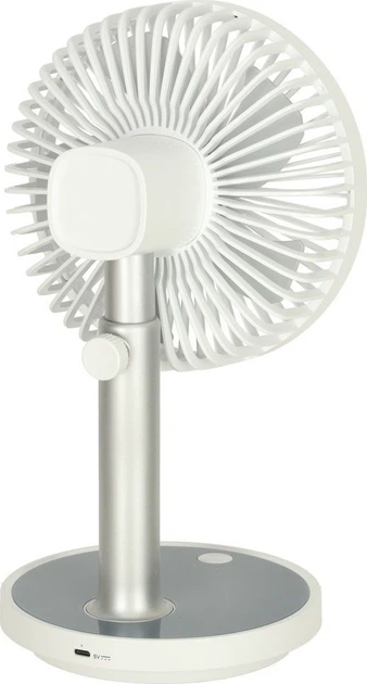 Настільний вентилятор KIK KX3691 бездротовий 30 см Білий (5903039751880) - зображення 3
