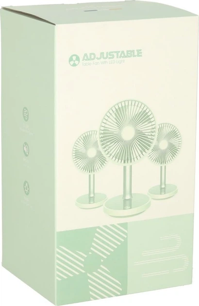 Настільний вентилятор KIK KX3691 бездротовий 30 см Білий (5903039751880) - зображення 5