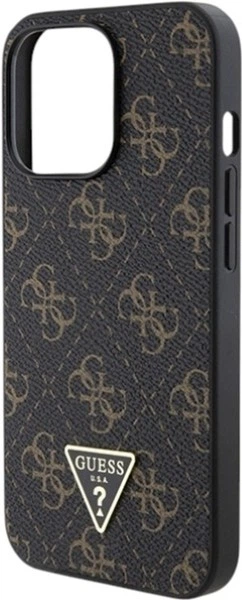 Etui Guess 4G Triangle Metal Logo do Apple iPhone 14 Pro Black (GUHCP14LPG4GPK) - obraz 6