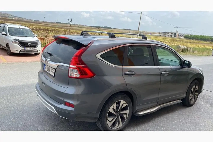 Поперечный багажник на интегрированые рейлинги Strong (2 шт) Серый для Honda CRV 2012-2016 гг - изображение 4